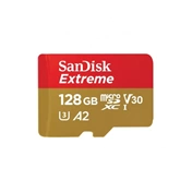 SANDISK Extreme microSDXC 190/90MB/s A2 C10 V30 UHS-I U3 128GB + adapter (214510)
