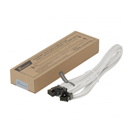 SEASONIC 12VHPWR kábel - fehér