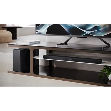 SHARP HT-SBW320 2.1 Dolby Atmos / DTS:X hangprojektor vezeték nélküli mélynyomóval fekete