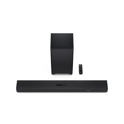 SHARP Q HT-SBW53121(BK) 3.1.2 Dolby Atmos / DTS:X hangprojektor vezeték nélküli mélynyomóval fekete
