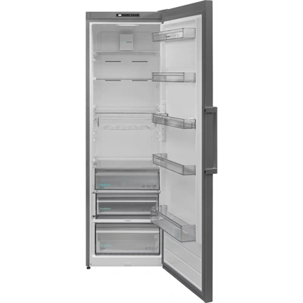 SHARP SJ-LC11CMXID-EU szabadonálló, egyajtós hűtőszekrény, D osztály, 389L, inox