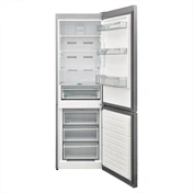 SHARP SJ-NBA11DMXPE-EU szabadonálló, alulfagyasztós, kétajtós hűtőszekrény, E osztály, 330L, inox