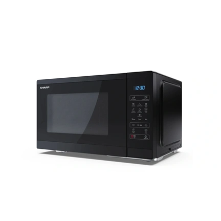 SHARP YC-MS252AE-B 25L, digitális mikrohullámú sütő, fekete