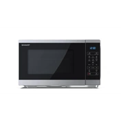 SHARP YC-MS252AE-S 25L, digitális mikrohullámú sütő, ezüst/fekete