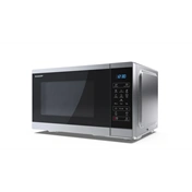 SHARP YC-MS252AE-S 25L, digitális mikrohullámú sütő, ezüst/fekete