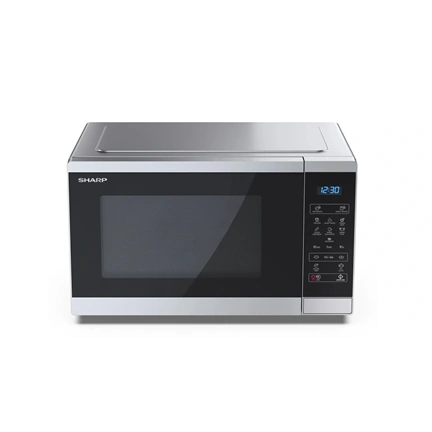 SHARP YC-MS252AE-S 25L, digitális mikrohullámú sütő, ezüst/fekete