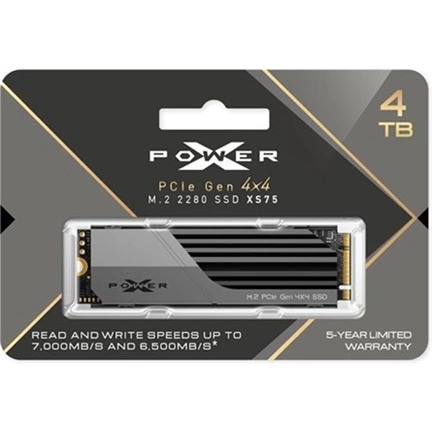 SILICON POWER XS75 4TB SSD M.2 2280 PCIe Gen4x4 7000/6500 MB/s