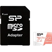 SILICON POWER memory card Superior Micro SDXC 512GB UHS-I A3 V30