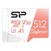SILICON POWER memory card Superior Micro SDXC 512GB UHS-I A3 V30