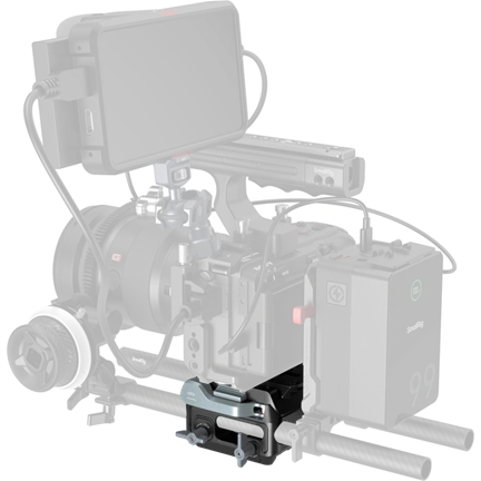 SMALLRIG 5366 MANFROTTO-TYPE MOUNT PLATE KIT WITH 15MM DUAL ROD CLAMP