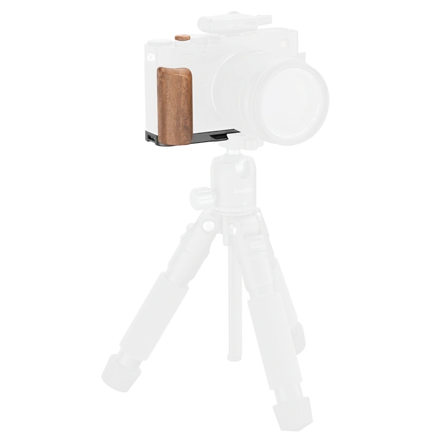 SMALLRIG 5985 L-SHAPED MOUNT PLATE WITH WOODEN HANDLE FOR FUJIFILM X-E5 (ROSEWOOD, BLACK)