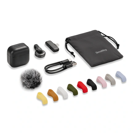 SMALLRIG 6546 S70-C1 WIRELESS MICROPHONE WITH USB-C ADAPTER FOR PHONES BLACK