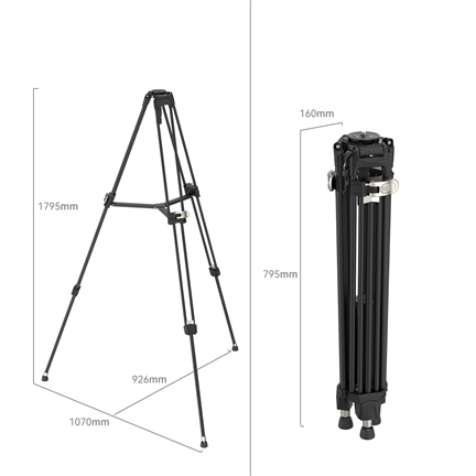 SMALLRIG FreeBlazer Heavy-Duty Aluminum Alloy Tripod AD-80 4164