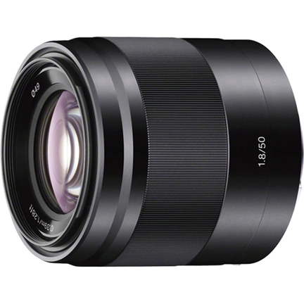 SONY 50mm f/1.8 E OSS Fekete objektív