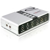 SOUND CARD DELOCK USB Sound Box 7.1 Fehér (61803)