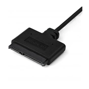 STARTECH USB 3.1 Type C SATA + Táp Átalakító Fekete 20cm