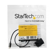 STARTECH USB 3.1 Type C SATA + Táp Átalakító Fekete 20cm