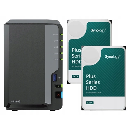 SYNOLOGY DiskStation DS224+ (2GB) (2 db HAT3300-12T)