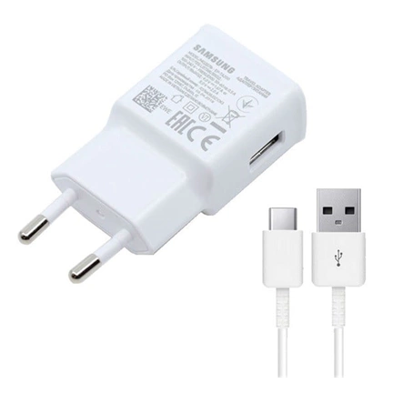 Samsung 15W-os hálózati adapter - fehér + Type-A/C kábel, 1m, "Gigapack csomagolás" Samsung 15W-os hálózati adapter - fehér + Type-A/C kábel, 1m, "Gigapack csomagolás"