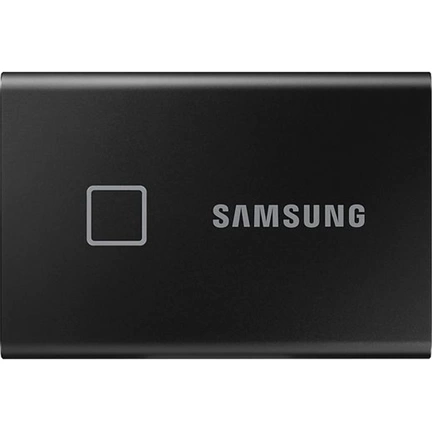Samsung 2000GB USB 3.2 (MU-PC2T0K/WW) fekete ujjlenyomatolvasós T7 Touch külső SSD Samsung 2000GB USB 3.2 (MU-PC2T0K/WW) fekete ujjlenyomatolvasós T7 Touch külső SSD