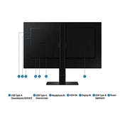 Samsung 27" ViewFinity S6 S60D monitor - QHD, 100Hz, állítható magasságú, forgatható, elfordítható, dönthető állvány Samsung 27" ViewFinity S6 S60D monitor - QHD, 100Hz, állítható magasságú, forgatható, elfordítható, dönthető állvány
