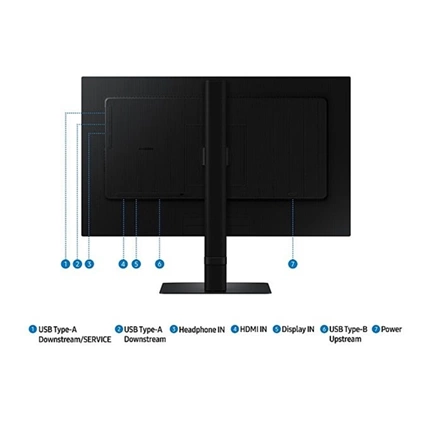 Samsung 27" ViewFinity S6 S60D monitor - QHD, 100Hz, állítható magasságú, forgatható, elfordítható, dönthető állvány Samsung 27" ViewFinity S6 S60D monitor - QHD, 100Hz, állítható magasságú, forgatható, elfordítható, dönthető állvány