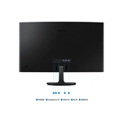 Samsung 27" ívelt monitor S3 S36GD FHD 100Hz 1800R LS27D364GAUXEN