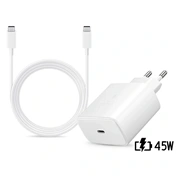 Samsung 45W-os hálózati töltőfej - fehér + EP-DX510JWE Type-C kábel