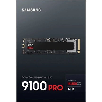 Samsung 9100 Pro SSD PCIe 5.0 NVMe M.2 14800/13400MB/s 4TB