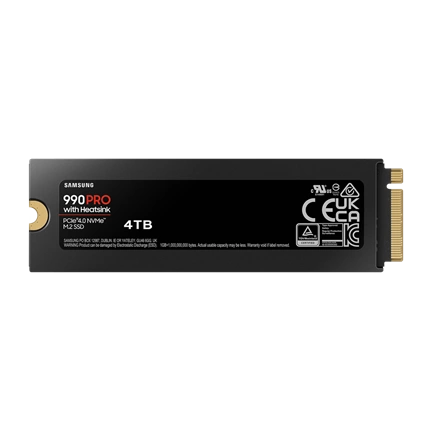 Samsung 990 Pro PCIe 4.0 NVMe M.2 SSD 4TB /w Heatsink