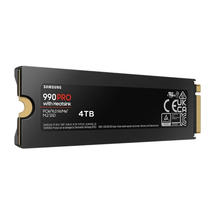 Samsung 990 Pro PCIe 4.0 NVMe M.2 SSD 4TB /w Heatsink