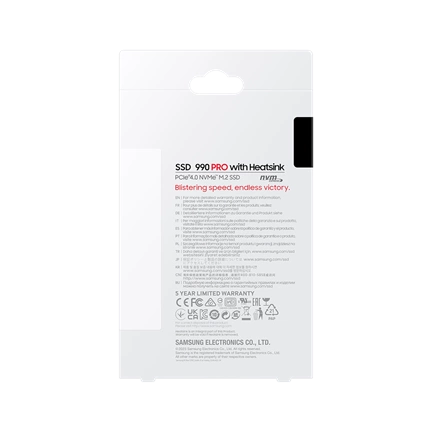 Samsung 990 Pro PCIe 4.0 NVMe M.2 SSD 4TB /w Heatsink