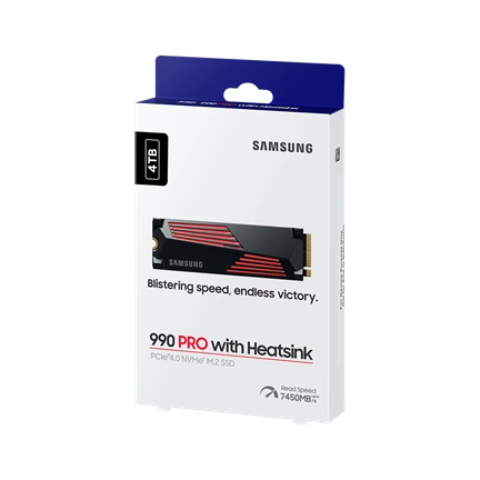 Samsung 990 Pro PCIe 4.0 NVMe M.2 SSD 4TB /w Heatsink