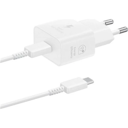 Samsung EP-T2510XWEGEU 25W fehér hálózati töltő + Type-C kábel