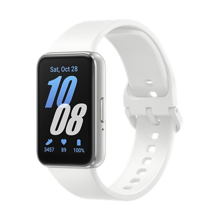 Samsung Galaxy Fit3 aktivitásmérő - 1,6" (40mm) AMOLED kijelző, ezüst