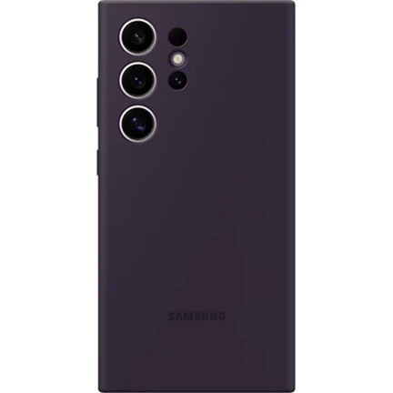 Samsung Galaxy S24 Ultra szilikontok - sötétlila