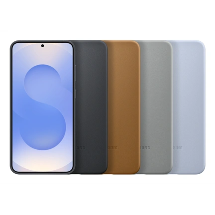 Samsung Galaxy S25+ vegán bőrtok - világoskék