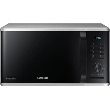 Samsung  MG23K3515AS/EO grill szabadonálló mikrohullámú sütő Browning Plus funkcióval 23L – ezüst
