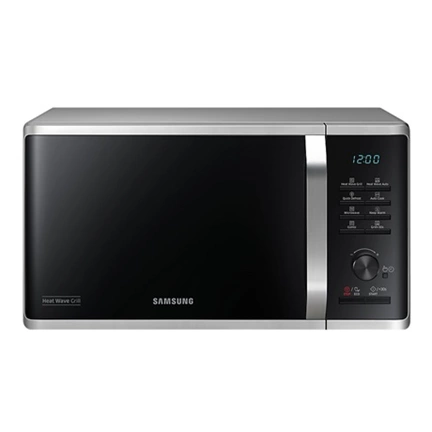 Samsung MG23K3575AS/EO Szabadonálló grill mikrohullámú sütő Heat Wave grillrendszerrel 23 L – ezüst