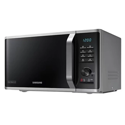 Samsung MG23K3575AS/EO Szabadonálló grill mikrohullámú sütő Heat Wave grillrendszerrel 23 L – ezüst