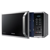 Samsung MG23K3575AS/EO Szabadonálló grill mikrohullámú sütő Heat Wave grillrendszerrel 23 L – ezüst