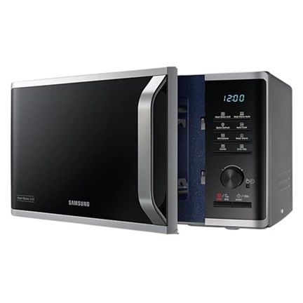 Samsung MG23K3575AS/EO Szabadonálló grill mikrohullámú sütő Heat Wave grillrendszerrel 23 L – ezüst