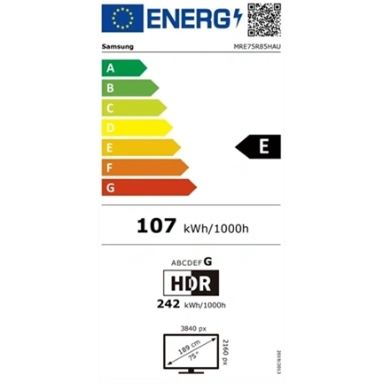 Samsung MRE75R85HAUXXH Micro RGB 4K UHD Smart TV, 190 cm