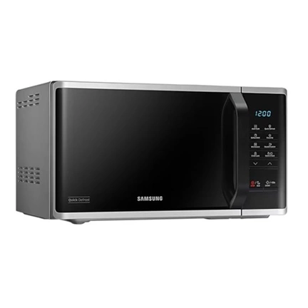 Samsung MS23K3513AS/EO szabadonálló solo mikrohullámú sütő gyors kiolvasztás funkcióval 23 L – ezüst