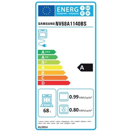 Samsung NV68A1140BS/OL beépíthető sütő katalitikus tisztítással 68 L, ezüst