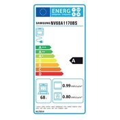 Samsung NV68A1170BS/OL beépíthető sütő pirolitikus tisztítással 68 L, ezüst