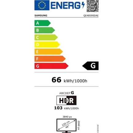 Samsung QE48S90DAEXXH televízió - 48" OLED 4K S90D Smart AI TV (2024)