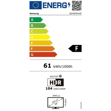 Samsung QE48S95HAEXXH OLED 4K UHD Smart TV, 121 cm