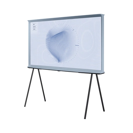 Samsung 50" The Serif QLED 4K LS01B Smart TV 360 fokos kialakítással - Pamut kék
