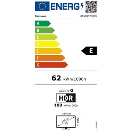 Samsung QE55QN70HAUXXH Neo QLED 4K UHD Smart TV, 139 cm